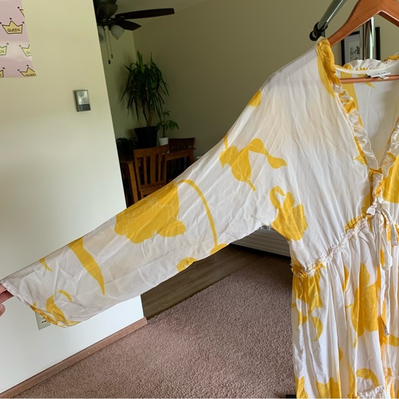 Evarae 100% Silk Talia Flower of Joy Kimono Floral Maxi Dress - Picture 10 of 14